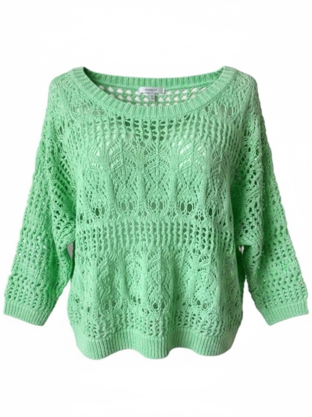 AEROPOSTOLE Open Knit Sweater Mint Green XL